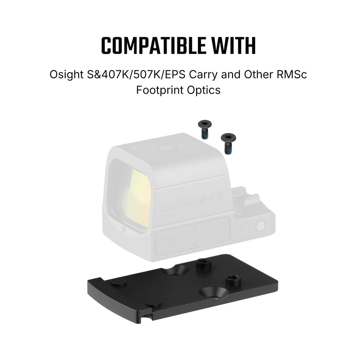 Adattatore impronta | da Trijicon RMR a impronta Shield RMSc & K-series