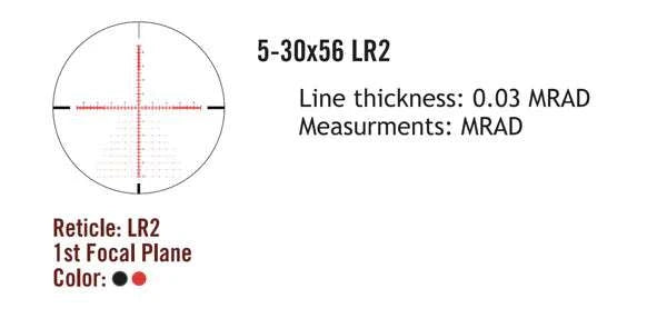 Sightmark Presidio 5-30x56 LR2 FFP cannocchiale da puntamento