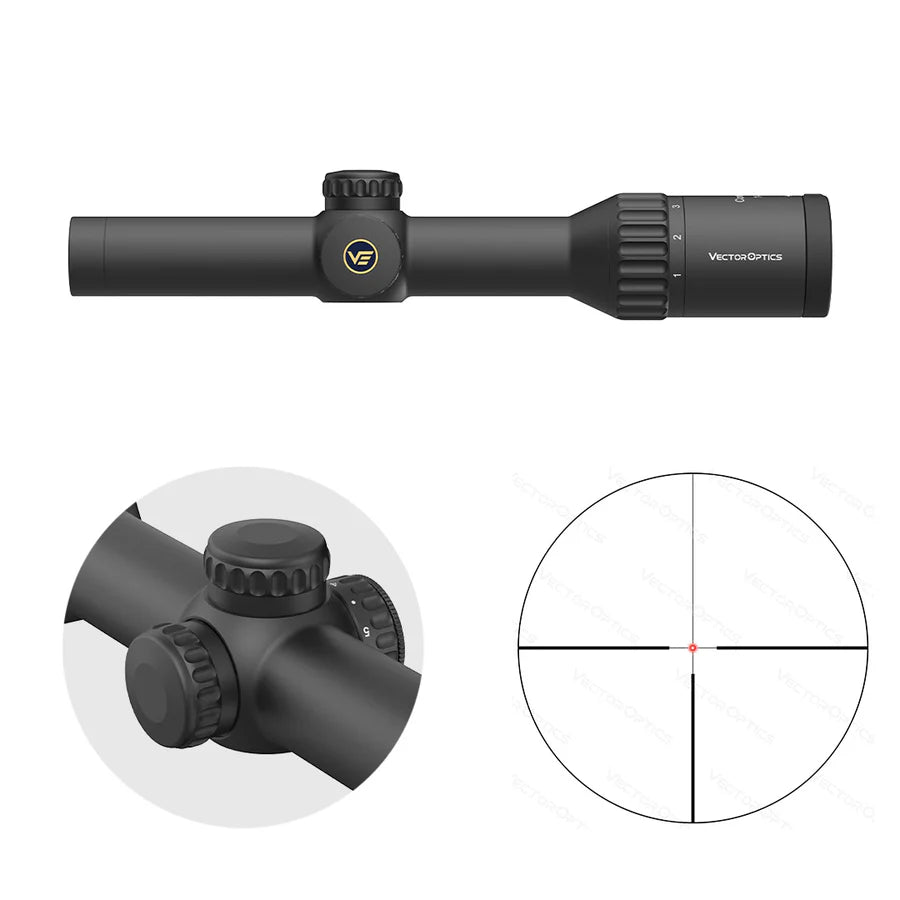 Vector Optics Continental x6 1-6x24 Fiber cannocchiale