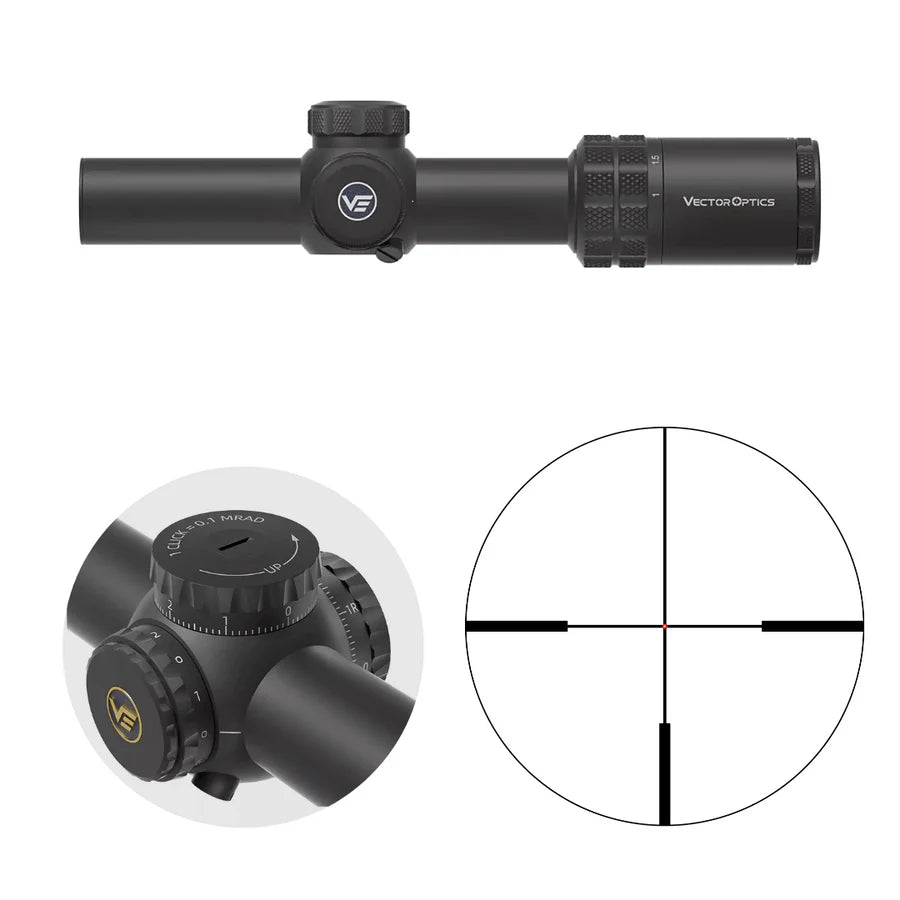Vector Optics Grizzly 1-6x24i HD Fiber cannocchiale