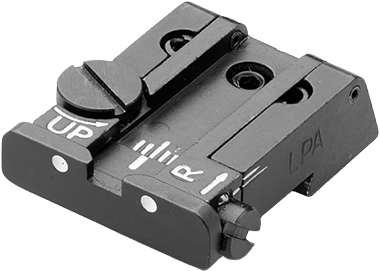 CZ P-10 tacca di mira regolabile | punti bianchi