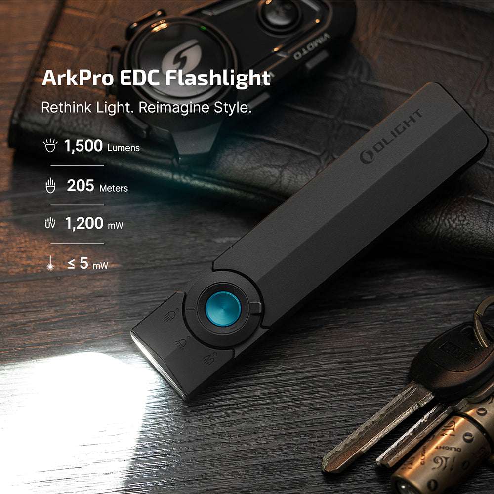 Olight ArkPro | torcia EDC piatta 4-in-1 | 1.500 lm