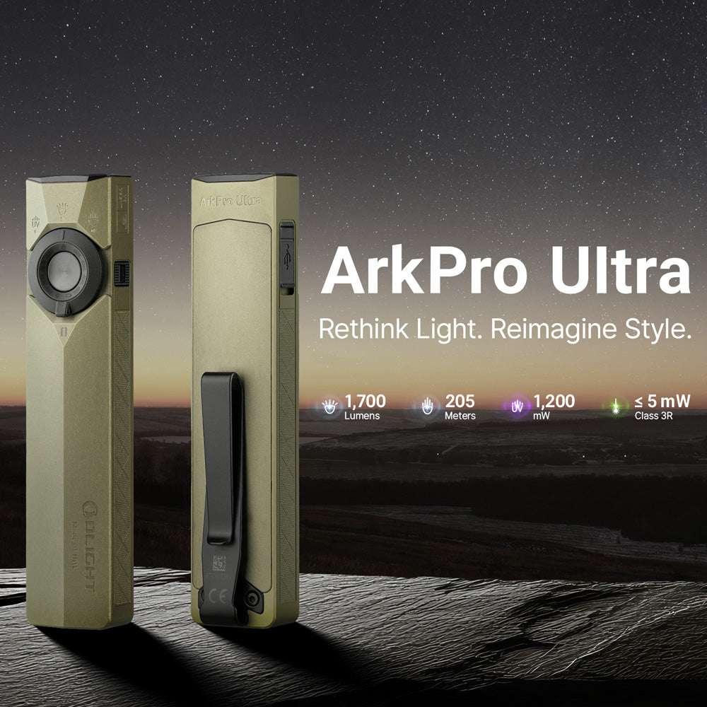 Olight ArkPro Ultra | torcia EDC piatta 4-in-1 | 1.700 lm