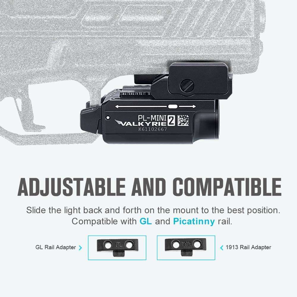 Olight PL-Mini 2 Valkyrie | torcia compatta per pistola | 600 lm