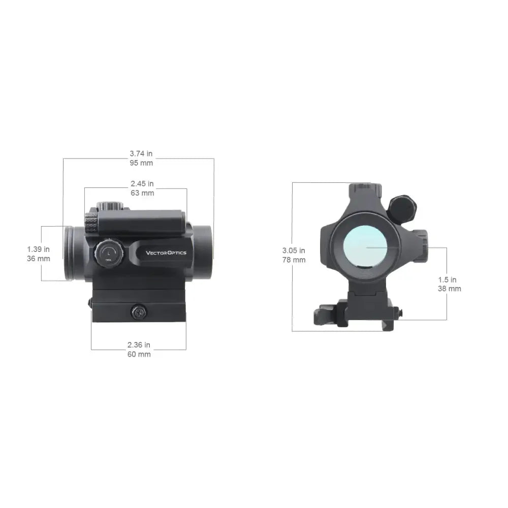 Vector Optics Nautilus 1x30 anelli per cannocchiale doppio reticolo red dot Vector Optics