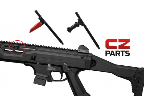 How to install a charging handle on CZ Scorpion Evo 3