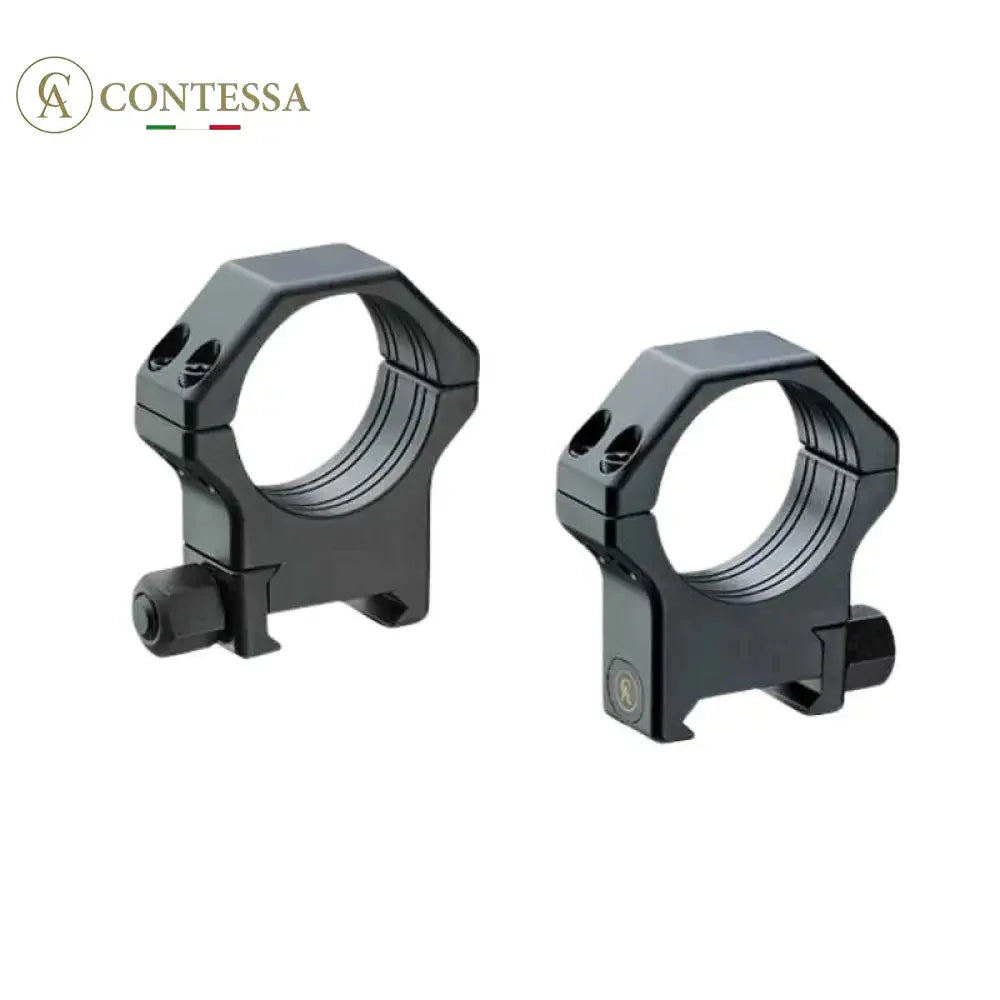 Anelli per cannocchiale 30mm | base slitta Picatinny con dado a vite Contessa