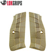 CZ 75 P-01, CZ 75 Compact guancette Gridlok in ottone