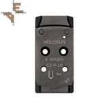 CZ P-10 piastra adattatrice Optics Ready | impronta Holosun K-series Evo Arms