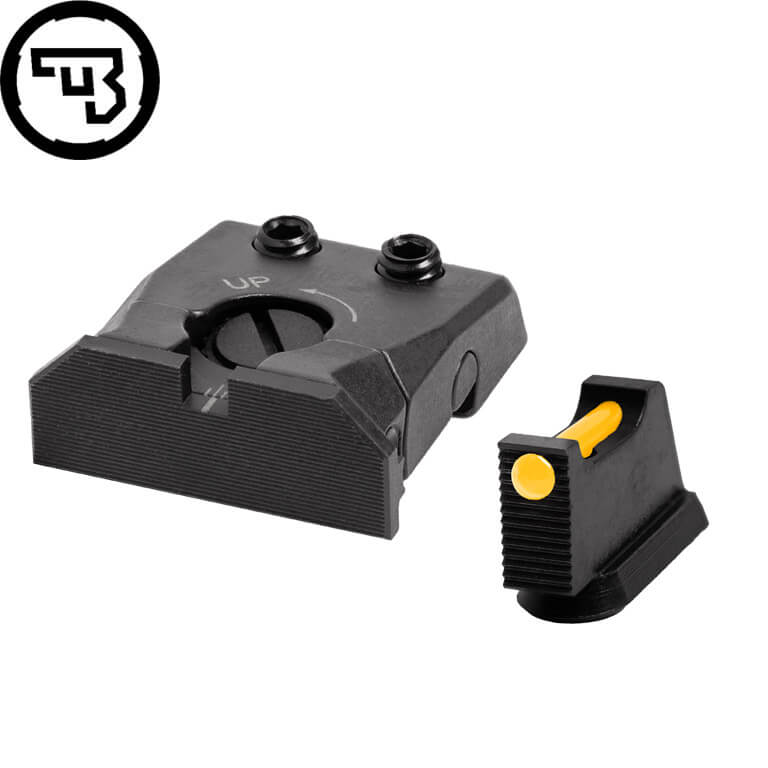 CZ P-10 set mire completamente regolabili con fibre ottiche | tipo C