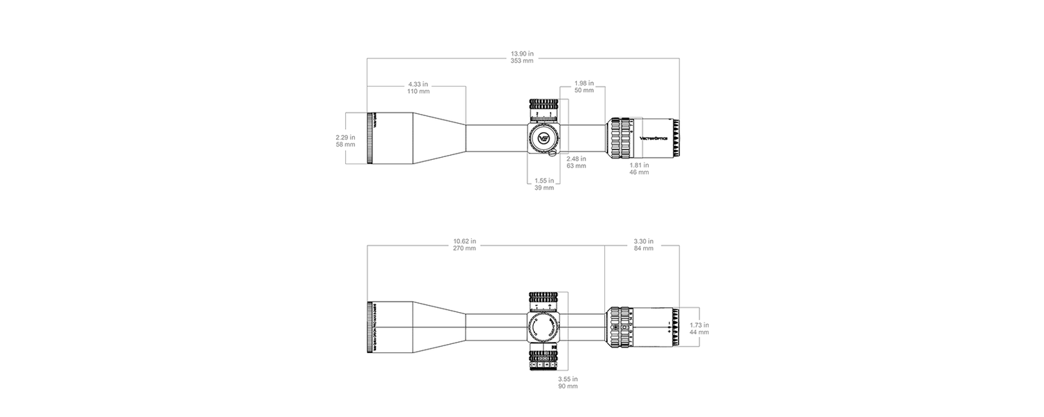 Vector Optics Orion Pro Max 6-24x50 MIL HD FFP cannocchiale da fucile 