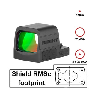 Red dot con montaggio diretto per CZ Shadow 2 Carry