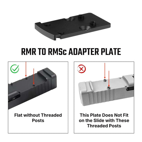 Adattatore impronta | da Trijicon RMR a Shield RMSc & K-series impronta