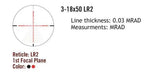 Sightmark Presidio 3-18x50 LR2 FFP cannocchiale da puntamento