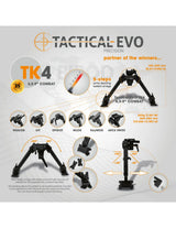 Bipiede tattico Combat TK4 6,5-9"
