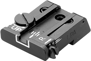 CZ P-10 tacca di mira regolabile | linee bianche
