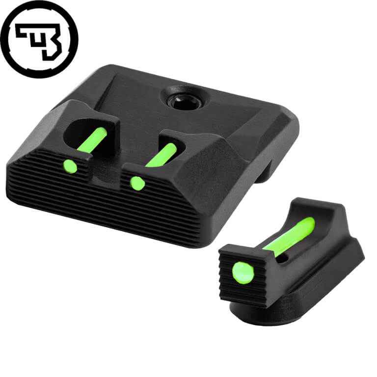 CZ P-10 set mire fisse con fibre ottiche | tipo B