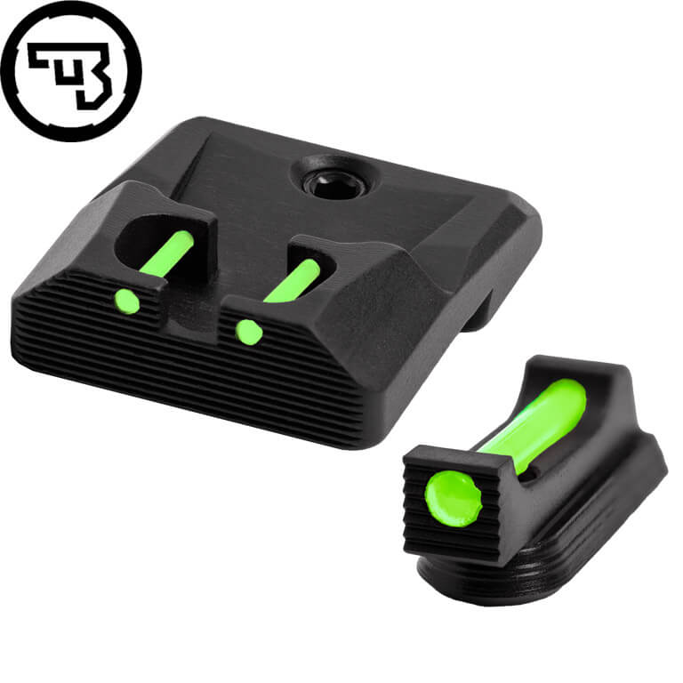 CZ P-10 set mire fisse con fibre ottiche | tipo B