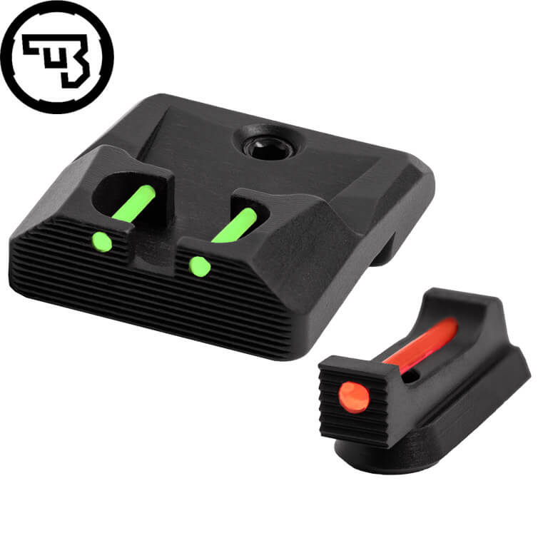 CZ P-10 set mire fisse con fibre ottiche | tipo B