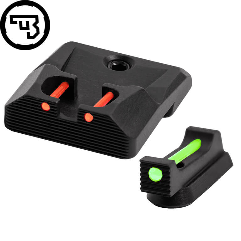 CZ P-10 set mire fisse con fibre ottiche | tipo B