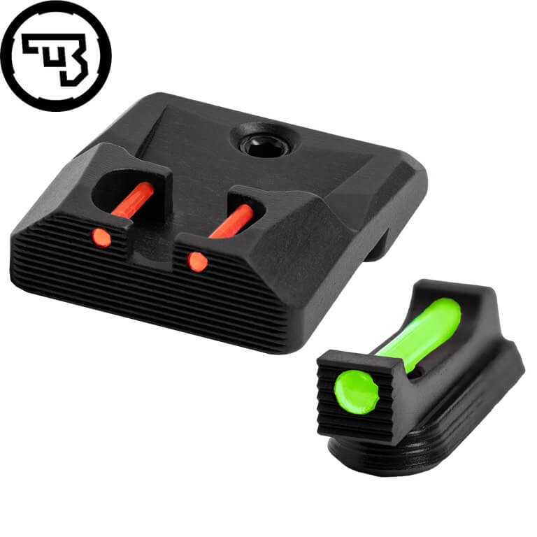 CZ P-10 set mire fisse con fibre ottiche | tipo B