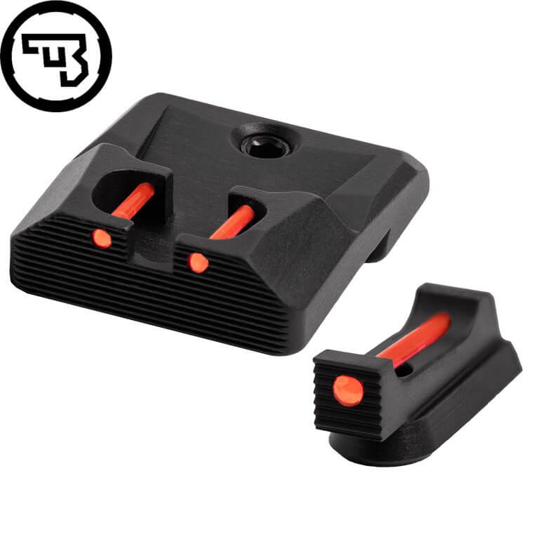 CZ P-10 set mire fisse con fibre ottiche | tipo B