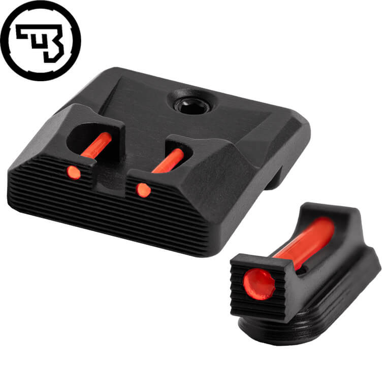 CZ P-10 set mire fisse con fibre ottiche | tipo B