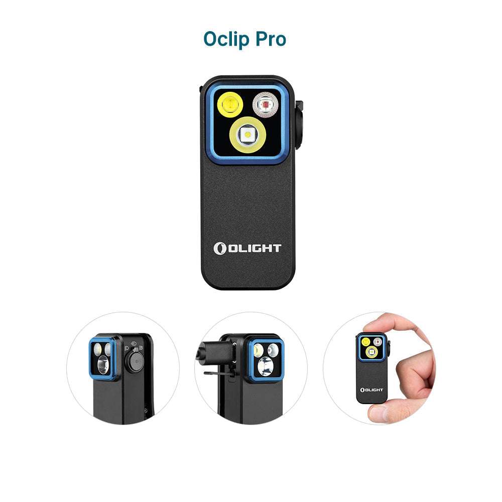 Olight Oclip Pro | torcia con clip multifunzione | 500 lm