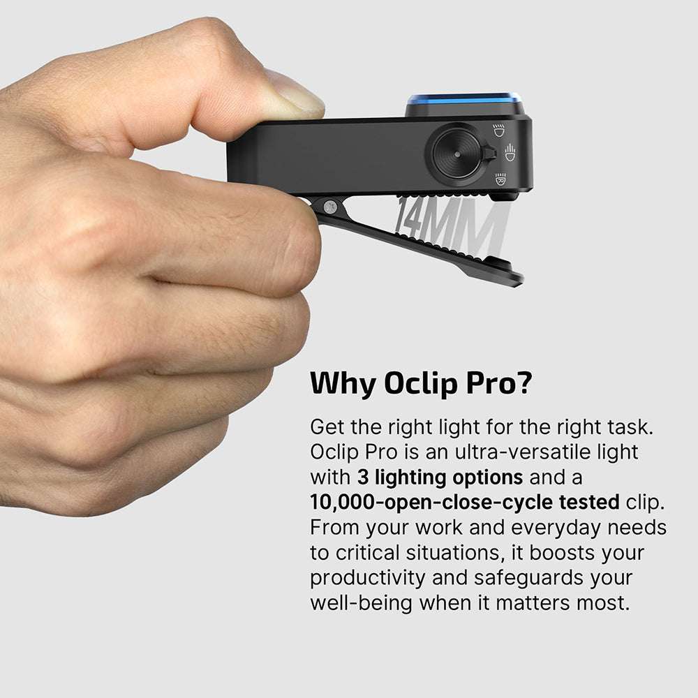Olight Oclip Pro | torcia con clip multifunzione | 500 lm