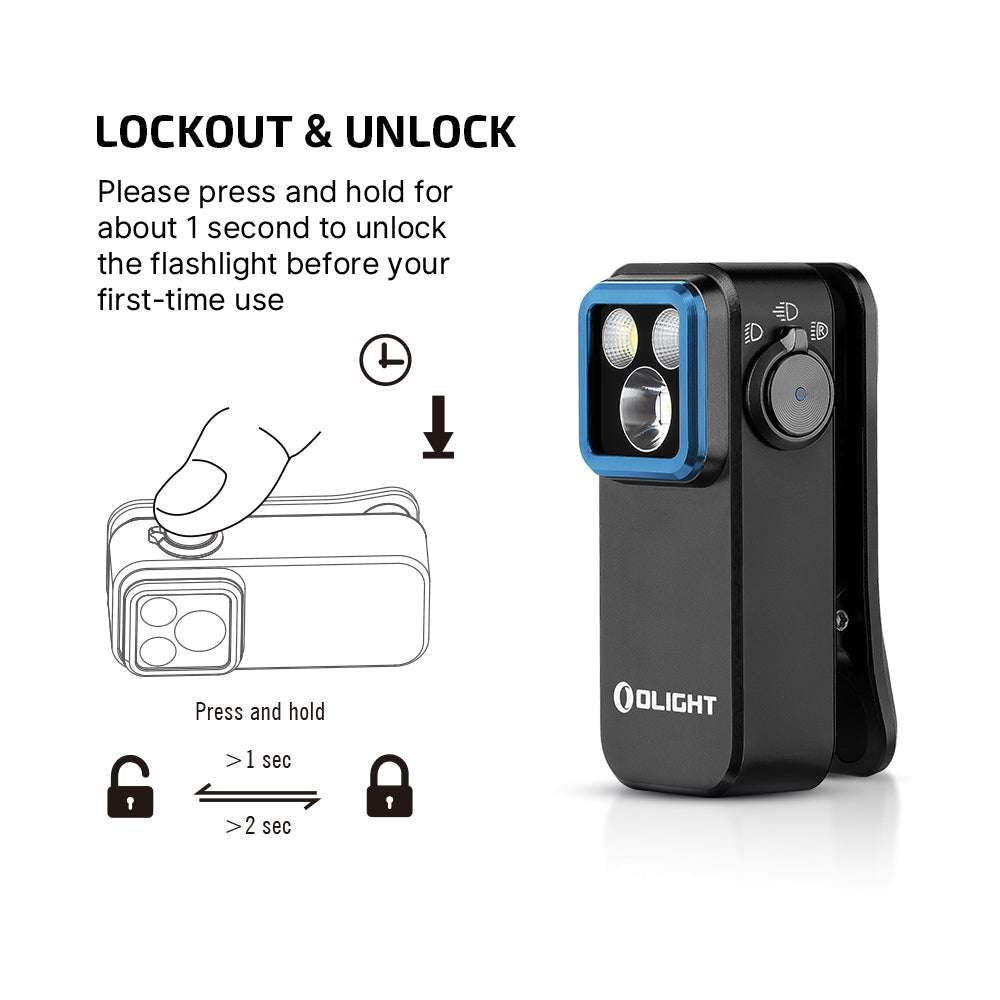 Olight Oclip Pro | torcia con clip multifunzione | 500 lm