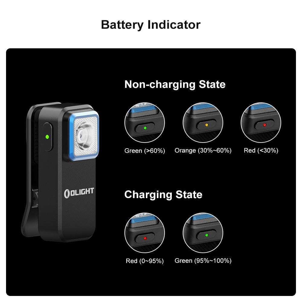Olight Oclip | luce clip EDC ricaricabile | 300 lm