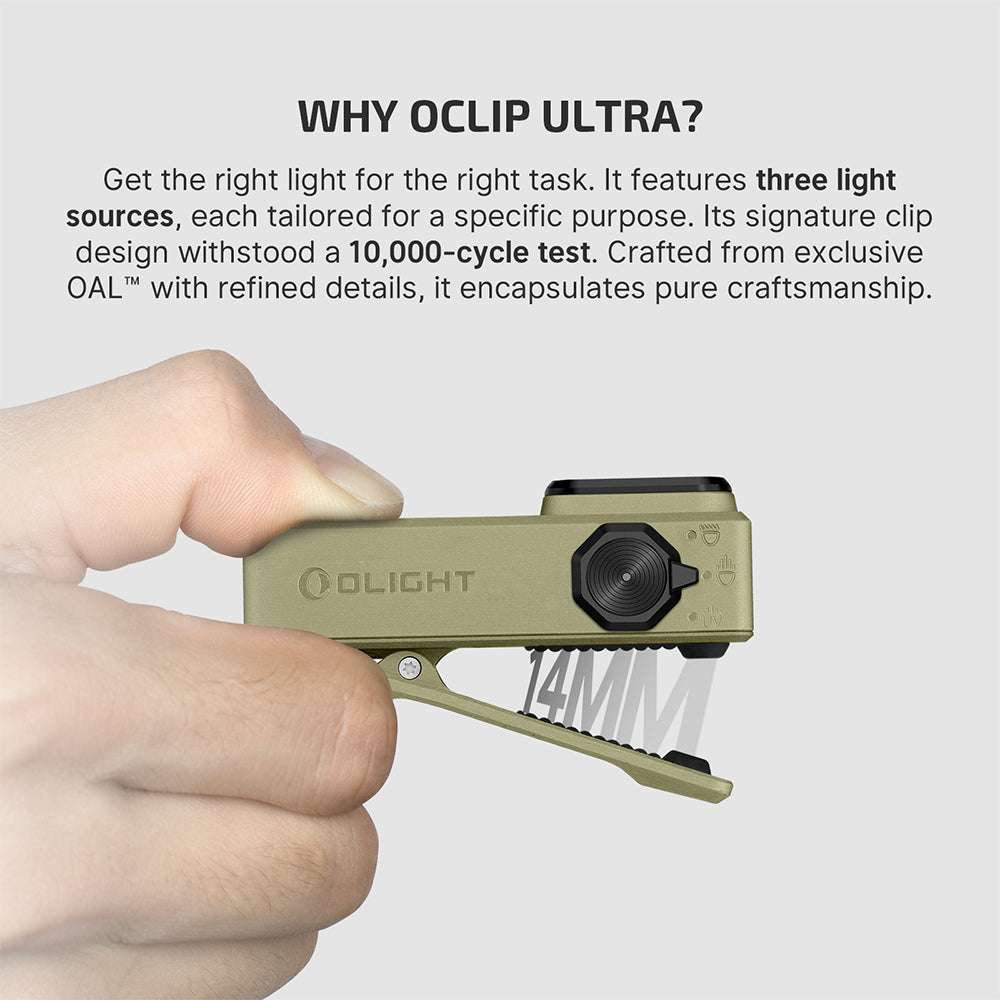 Olight Oclip Ultra | torcia EDC clip-on 3-in-1 | 530 lm