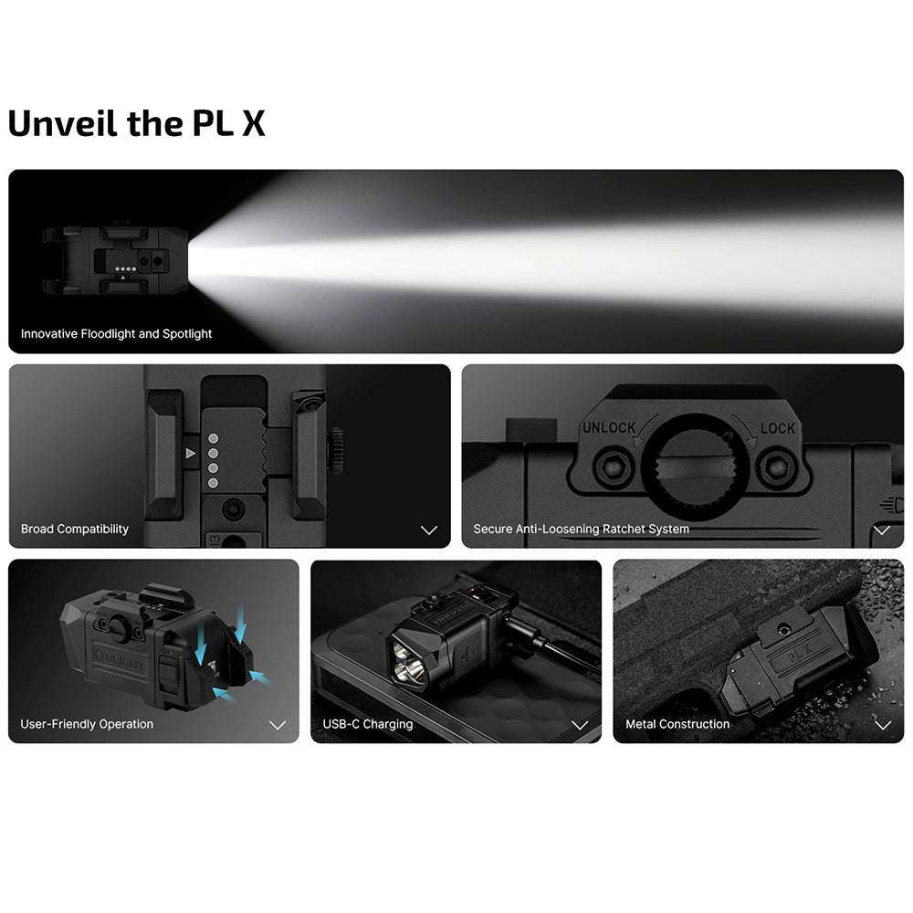 Olight PL X | torcia per pistola | 1.200 lm