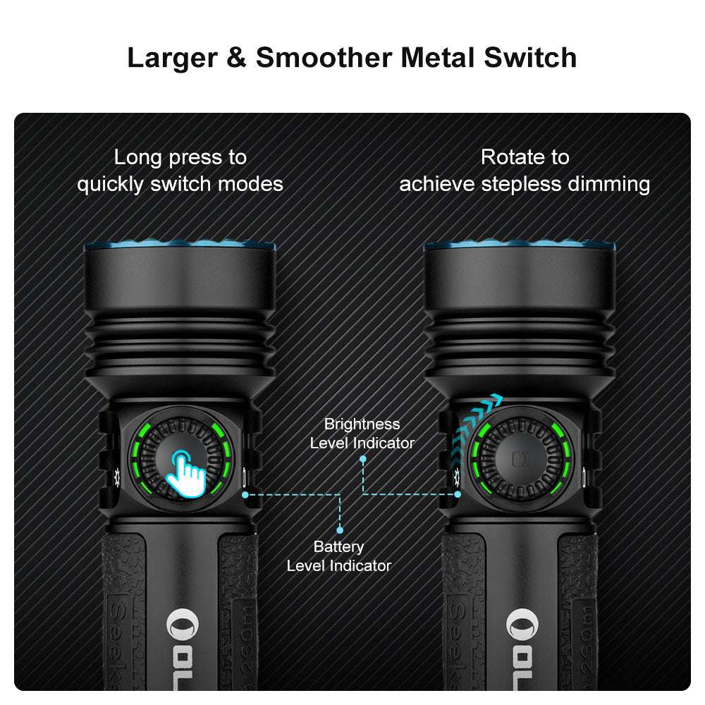 Olight Seeker 4 Pro | torcia ad alta potenza | 4.600 lm