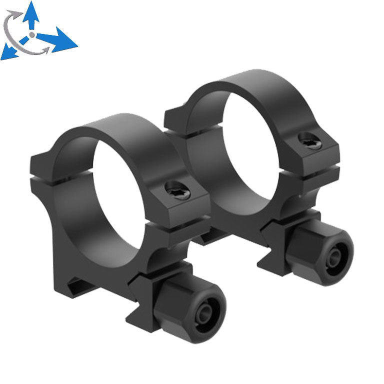 Anelli per cannocchiale 30mm | slitta Picatinny con dado a vite JK-N